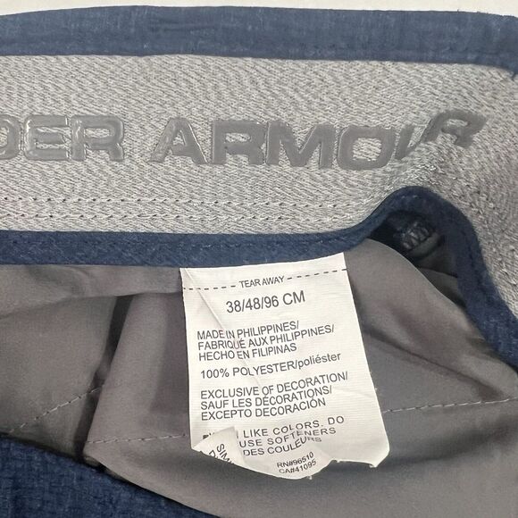 Under Armour Men's 38 Blue Match Play Stretch Waist Golf Shorts 10" Inseam - Picture 8 of 8